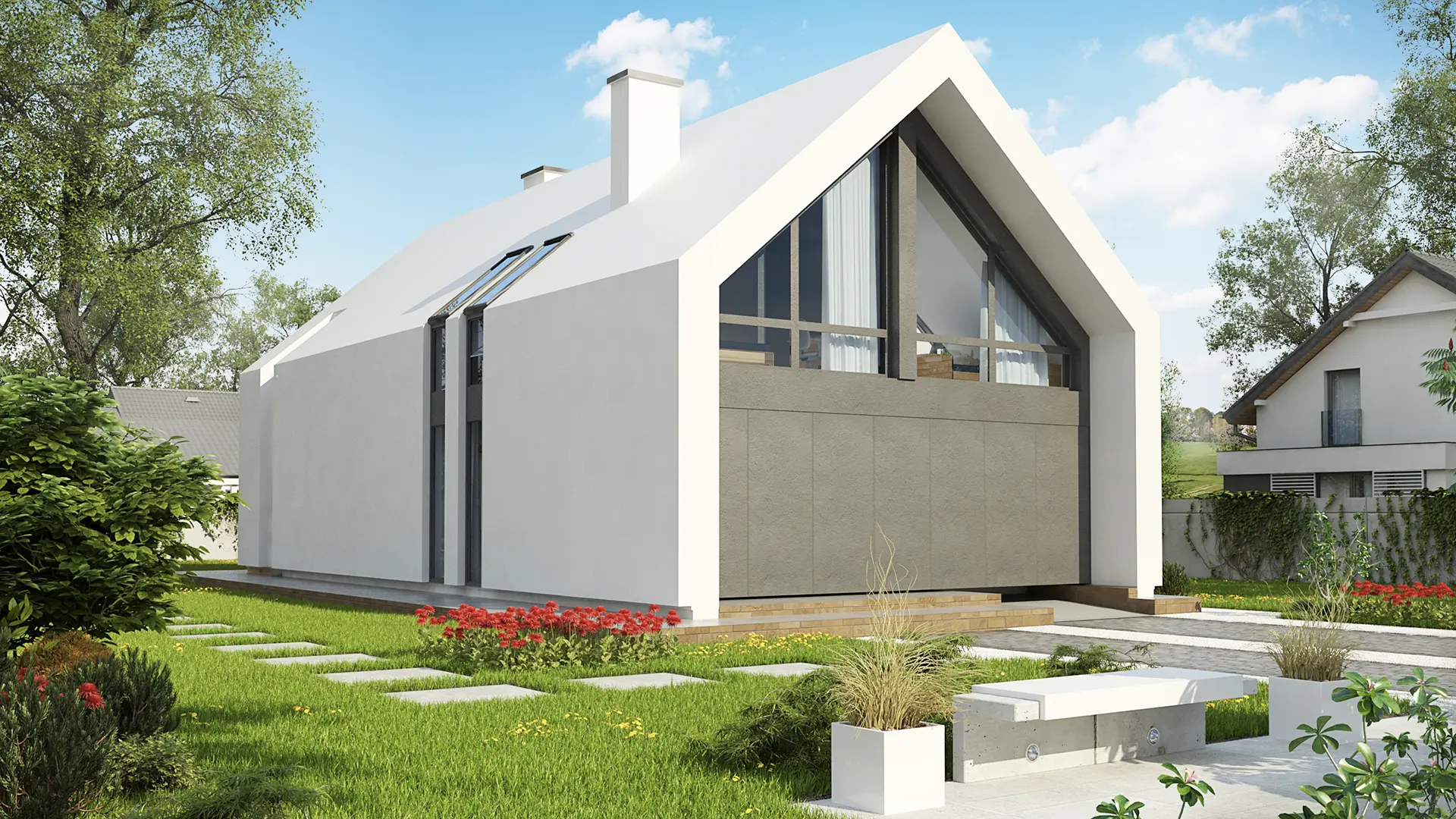 Houtskeletbouw prefab woning Skane 2 huis